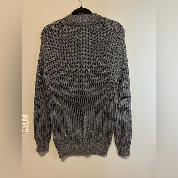 GUESS Lise Sparkle Cutout V-Neck Sweater - Picture 7 of 13